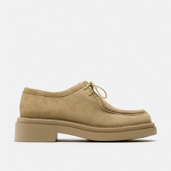 🆕 Zara Flat Suede Shoes SIZE 8 - Picture 3 of 7